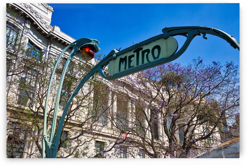Mexico City Subway – Metro Entrance Sign by Elijah Lovkoff