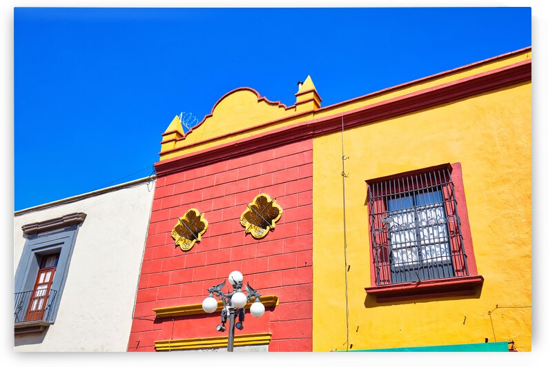 Puebla streets in historic city center by Elijah Lovkoff