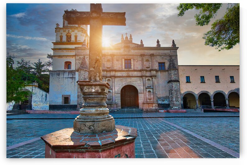 Parish of San Juan Bautista on Hidalgo square in Coyoacan by Elijah Lovkoff