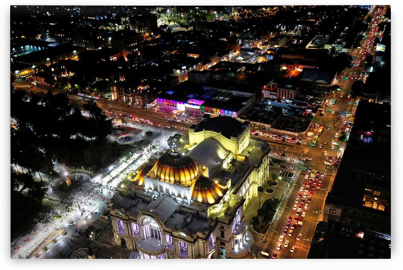 Mexico City panoramic view from a city observation deck by Elijah Lovkoff