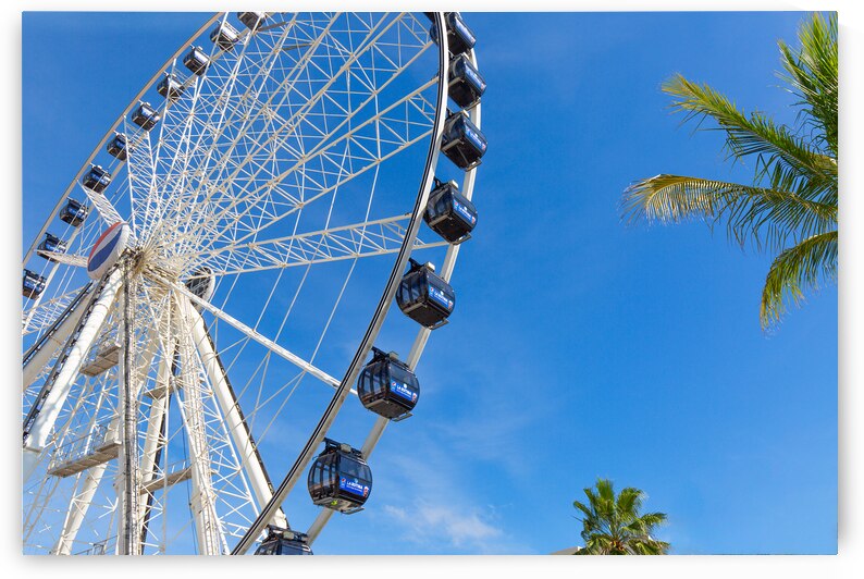 Cancun Mexico   20 December 2019: Observation wheel close to t by Elijah Lovkoff
