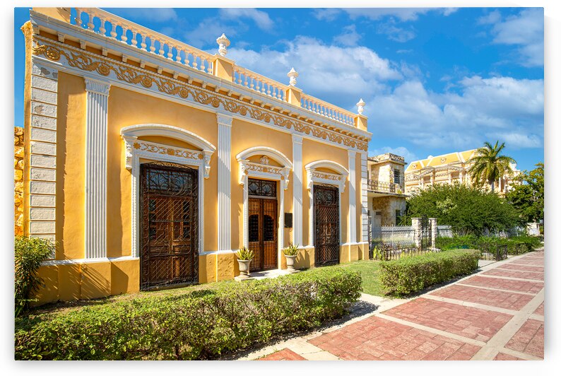 Central Avenue Paseo de Montejo in Merida with local museums restaurants monuments and tourist attractions by Elijah Lovkoff