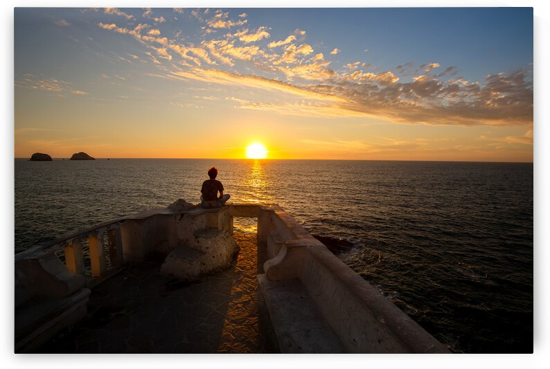 Famous Mazatlan sea promenade El Malecon with ocean lookouts and scenic landscapes by Elijah Lovkoff