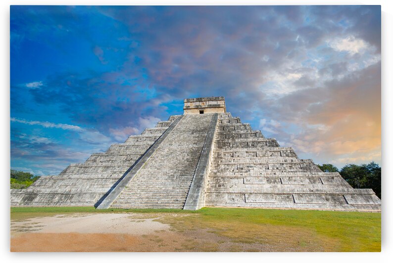 Chichen Itza one of the largest Maya cities a large pre Columbian city built by the Maya people. The archaeological site is located in Yucatan State Mexico by Elijah Lovkoff