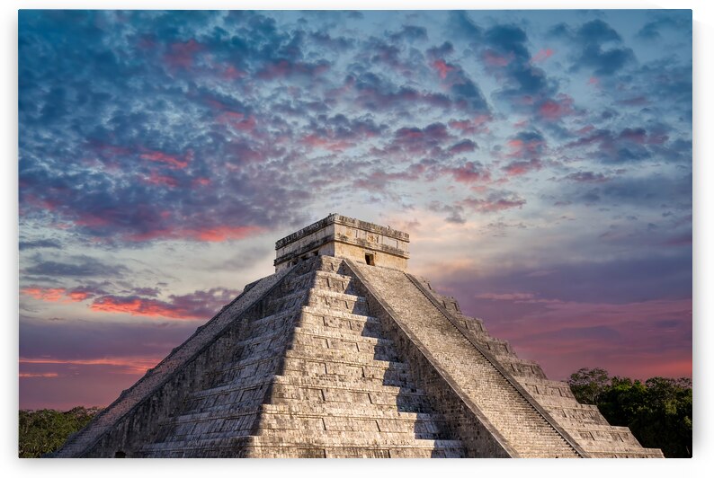 Mexico Chichen Itza archaeological site ruins and pyramids of old Mayan city in Yucatan by Elijah Lovkoff
