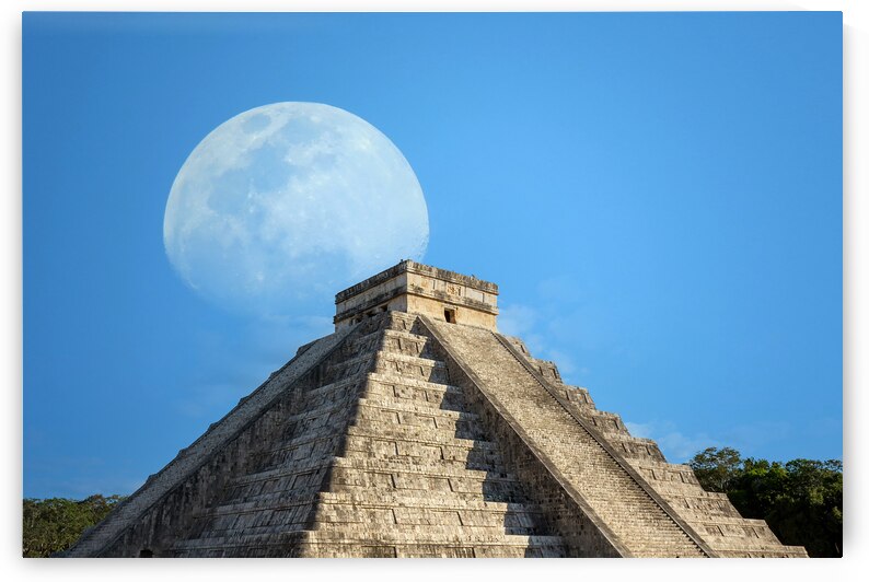 Mexico Chichen Itza archaeological site ruins and pyramids of old Mayan city in Yucatan by Elijah Lovkoff