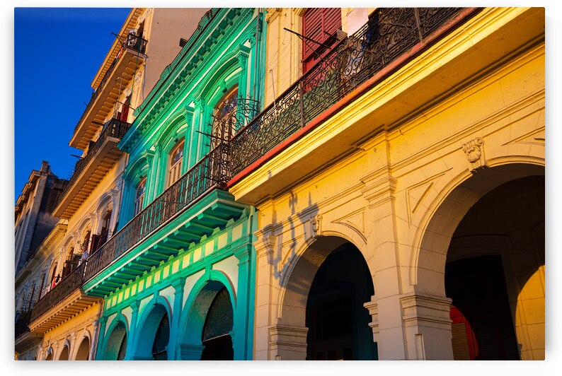 Scenic colorful Old Havana streets in historic city center Havana Vieja near Paseo El Prado and Capitolio by Elijah Lovkoff