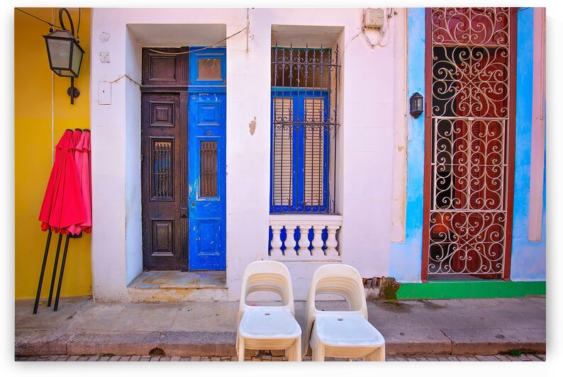Scenic colorful Old Havana streets in historic city center Havana Vieja by Elijah Lovkoff