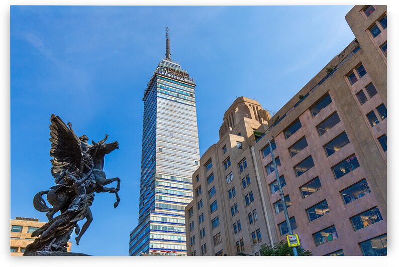 Mexico Mexico City 3 February 2020: Landmark tower Torre Latin by Elijah Lovkoff