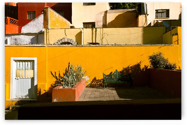 Oaxaca Mexico Scenic old city streets and colorful colonial buildings in historic city center by Elijah Lovkoff