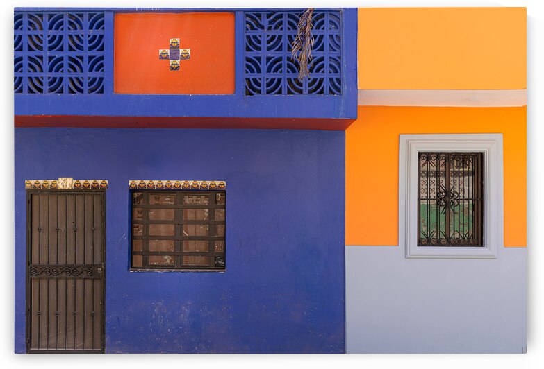 Mexico Mazatlan Colorful old city streets in historic city center near El Malecon promenade ocean shore Zona Hotelera Hotel Zone and central Mazatlan Basilica cathedral by Elijah Lovkoff