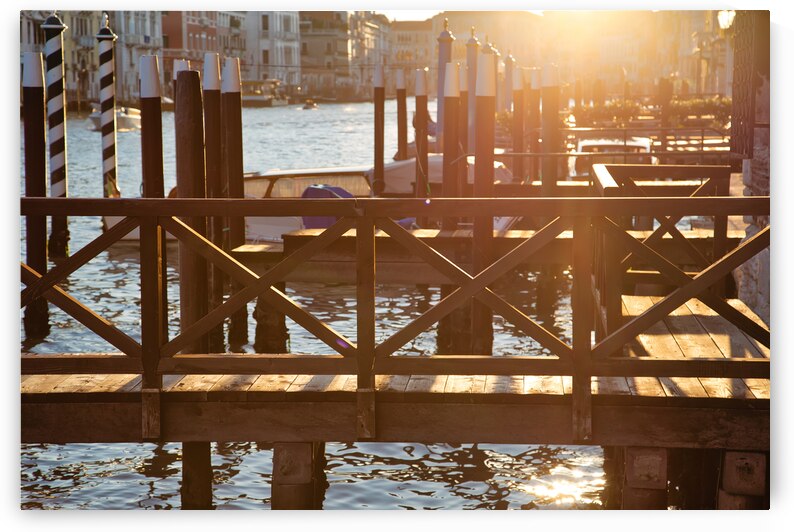 Venice Canals and gondolas around Saint Marco square on a bright by Elijah Lovkoff