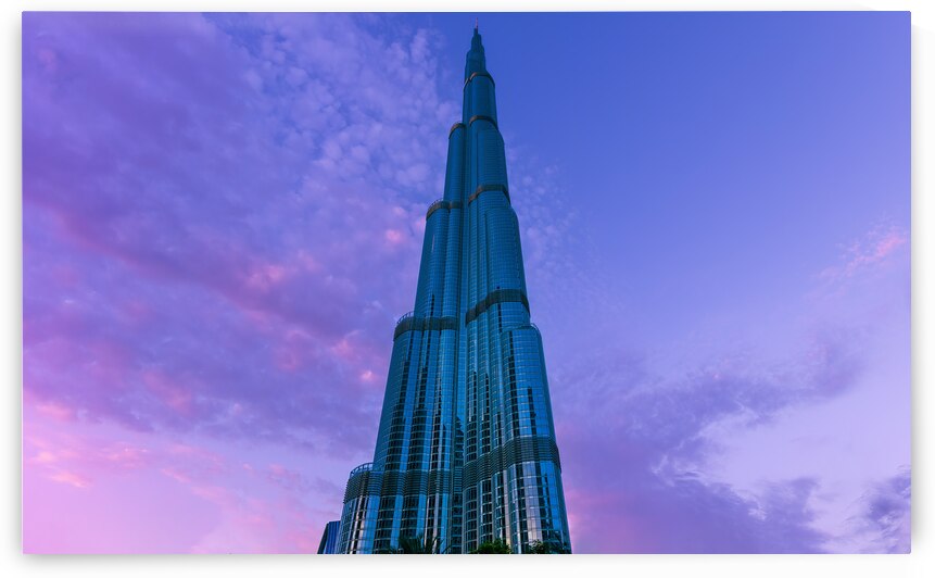 Burj Khalifa skyscraper in Dubai downtown financial center the tallest building in the world by Elijah Lovkoff