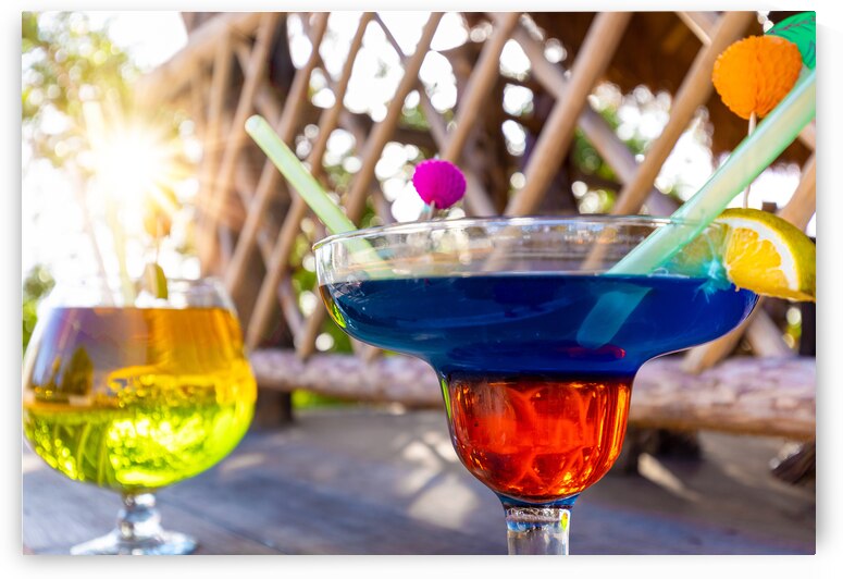 Cozumel tourist ocean promenade cafes and restaurants offering scenic landscape views of Cozumel and national Mexican food and drinks by Elijah Lovkoff