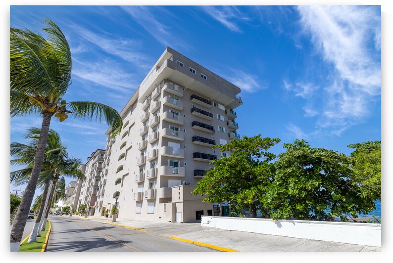 Cozumel Mexico Luxury condo on the scenic island promenade seashore by Elijah Lovkoff