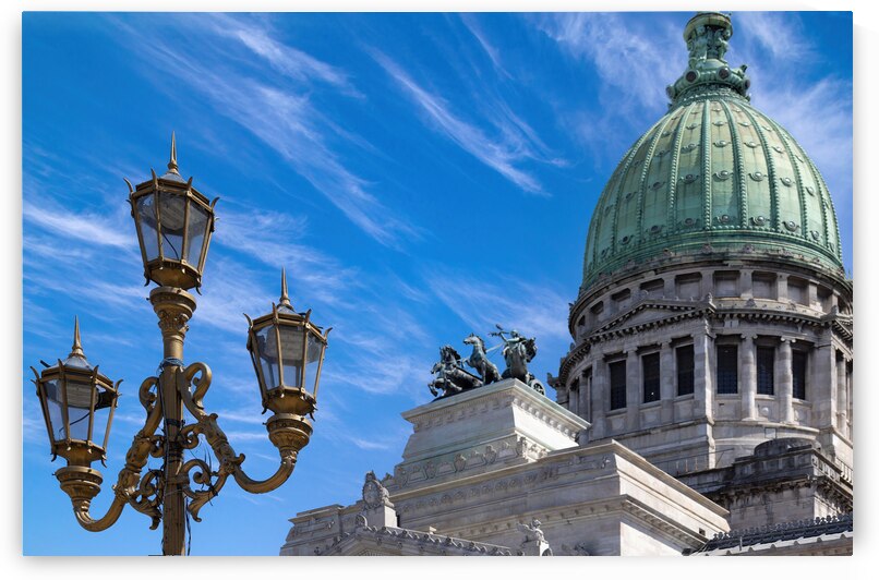 Buenos Aires National Congress palace building in historic city center by Elijah Lovkoff