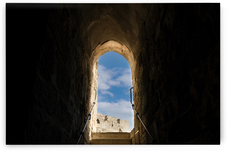 Jerusalem Israel scenic ramparts walk over walls of Old City with panoramic skyline views by Elijah Lovkoff