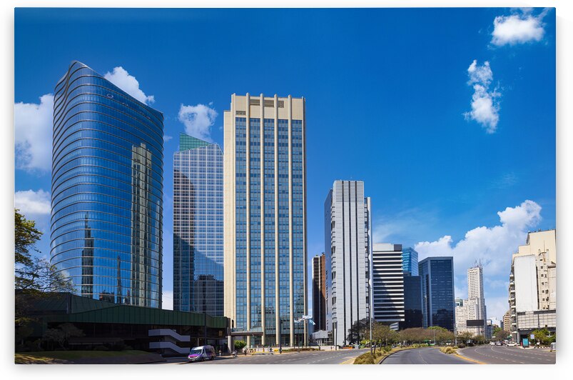 Argentina Buenos Aires panoramic financial center skyline and business development center by Elijah Lovkoff