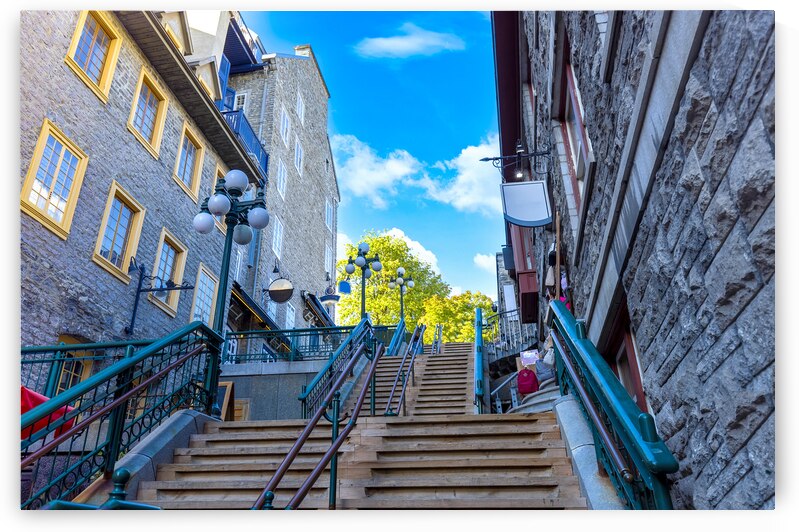 Canada Old Quebec City tourist attractions Petit Champlain lower town and shopping district by Elijah Lovkoff