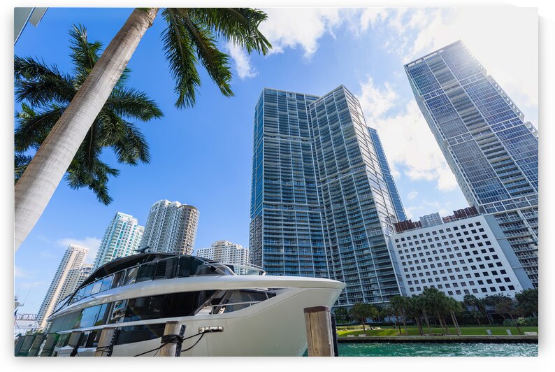 Miami luxury condominiums located near city financial center Biscayne Bay and South Beach by Elijah Lovkoff