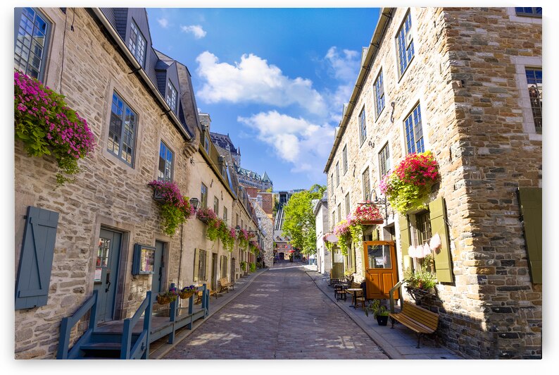 Canada Old Quebec City tourist attractions Petit Champlain lower town and shopping district by Elijah Lovkoff