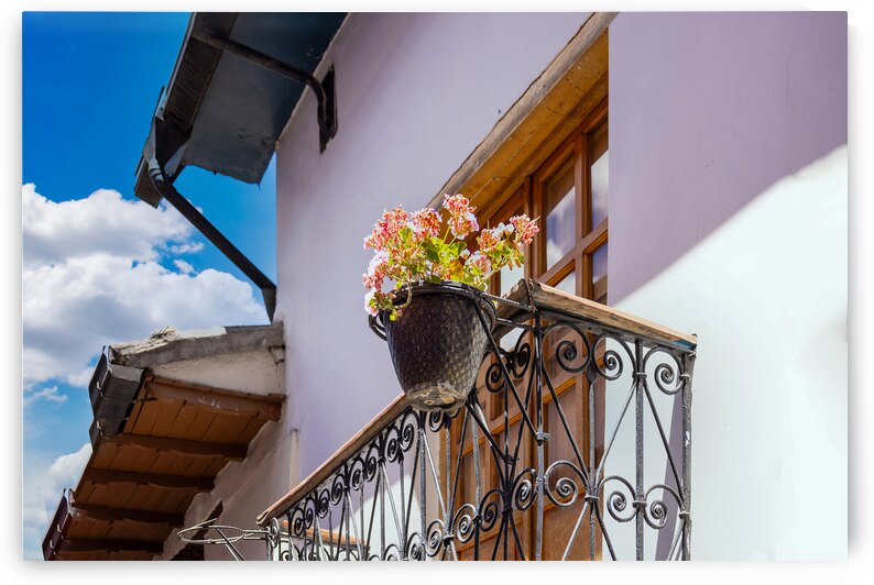 Old Town in Quito Ecuador. Colonial colorful scenic historic city center streets. by Elijah Lovkoff