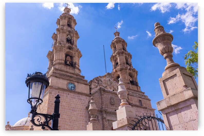 Mexico Aguascalientes Cathedral Basilica of Our Lady of the Assumption in historic city center located at Plaza de la Patria by Elijah Lovkoff