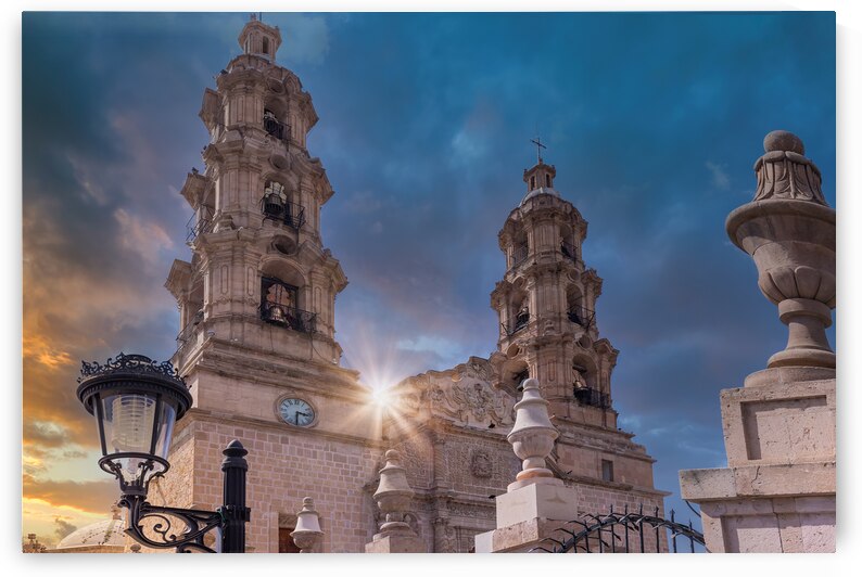 Mexico Aguascalientes Cathedral Basilica of Our Lady of the Assumption in historic city center located at Plaza de la Patria by Elijah Lovkoff