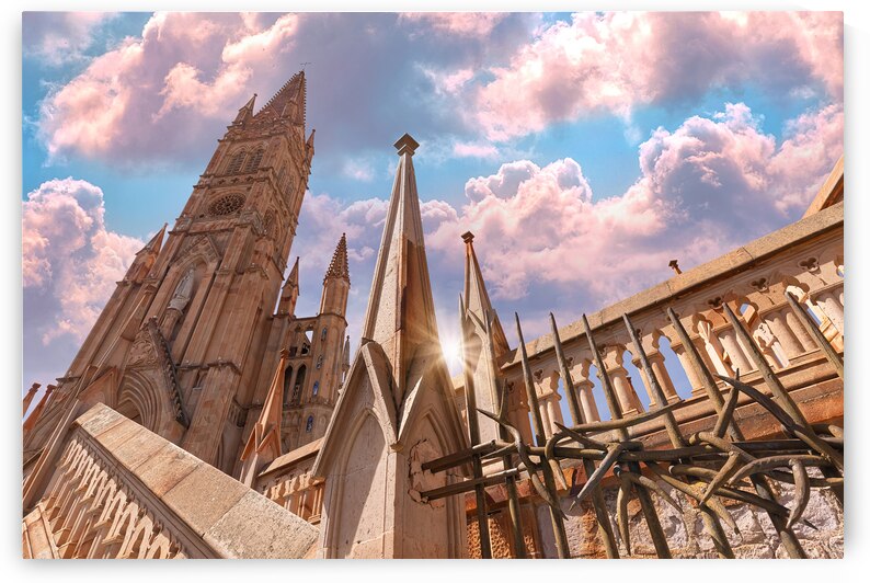 Scenic Zacatecas catholic churches in historic city center Parish of our Lady Fatima Parroquia de Nuestra Senora de Fatima by Elijah Lovkoff