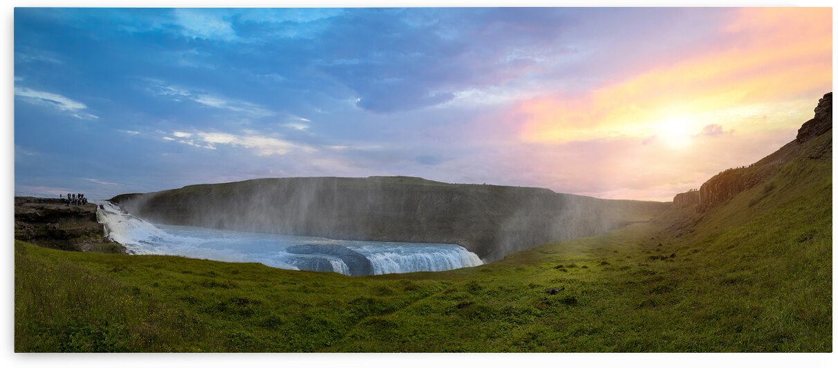 Reykjavik tour to scenic Gullfoss Falls a part of Iceland Golden Circle travel destination by Elijah Lovkoff