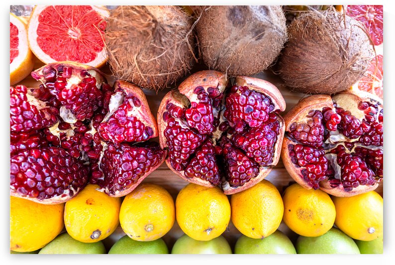 Turkey fresh fruits in Istanbul Spice Bazaar part of the Grand Bazaar in Fatih historic district by Elijah Lovkoff