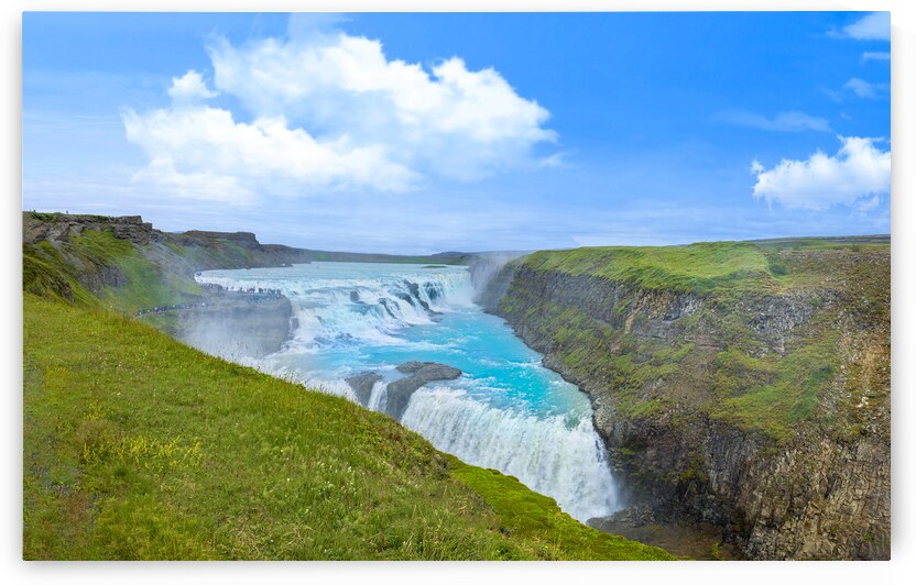 Reykjavik tour to scenic Gullfoss Falls a part of Iceland Golden Circle travel destination by Elijah Lovkoff