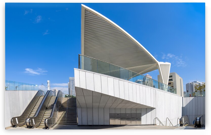 Arlozorov Train Station in Tel Aviv near financial center and business district by Elijah Lovkoff