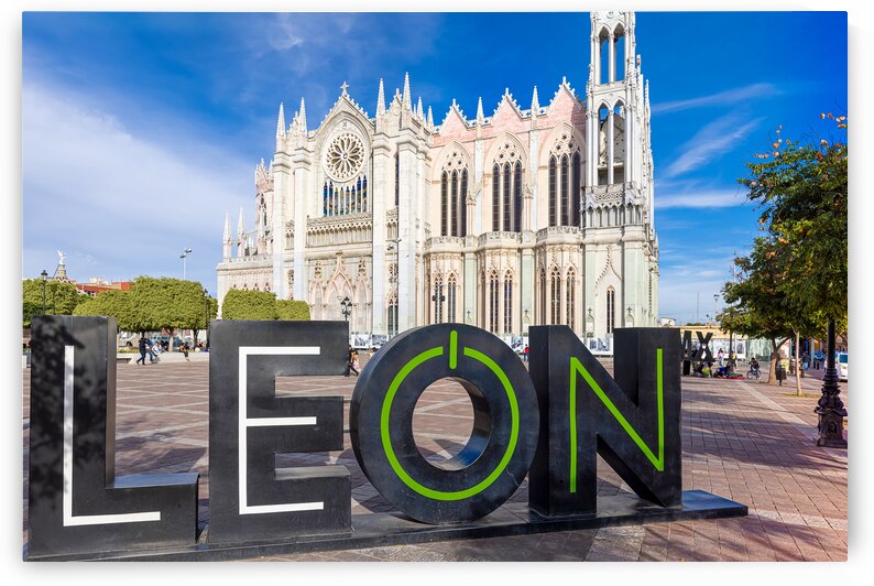 The Expiatory Temple of Leon Dedicated to the Sacred Heart of Jesus Templo Expiatorio del Sagrado Corazon de Jesus in Leon historic city center by Elijah Lovkoff