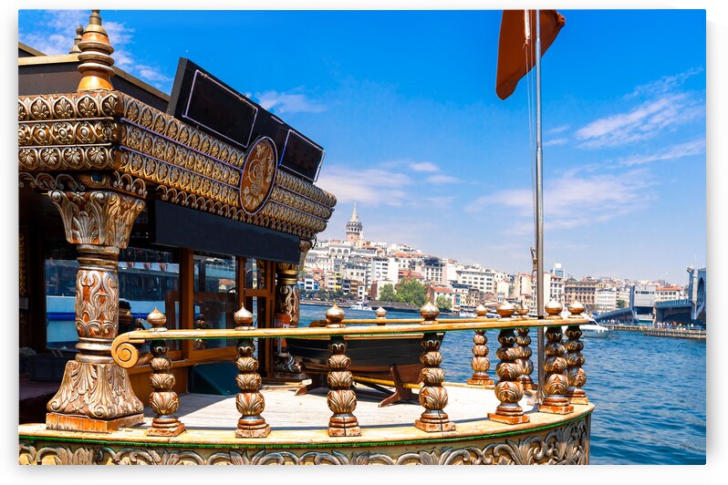 Bosphorus strait in Istanbul Bosporus tour boats and views of Istanbul mosques and historic center by Elijah Lovkoff