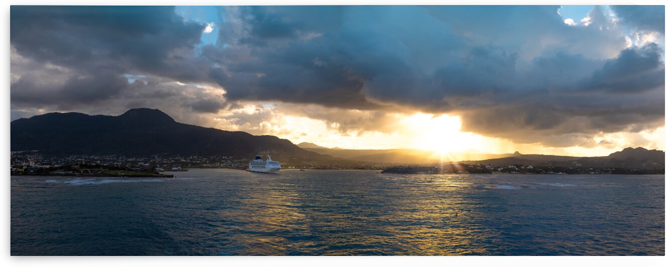 Cruise ship in Dominican Republic Puerto Plata on a Caribbean cruise vacation by Elijah Lovkoff