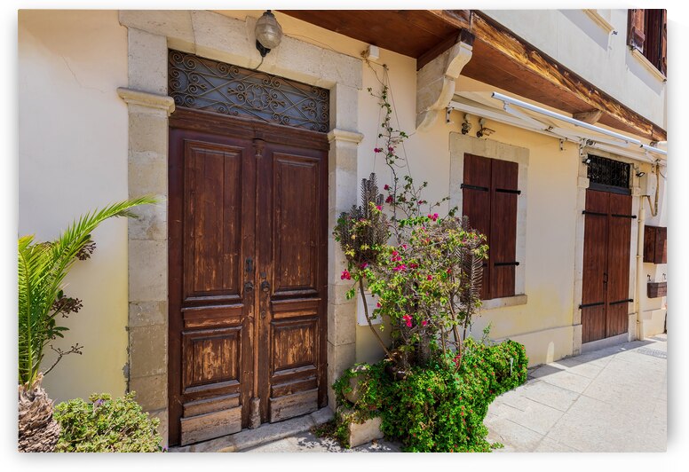 Cyprus travel destination colorful streets of Limassol in historic city center by Elijah Lovkoff