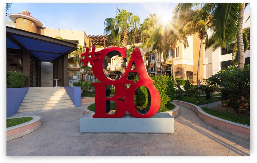 Marina and yacht club area in Cabo San Lucas with restaurants c by Elijah Lovkoff