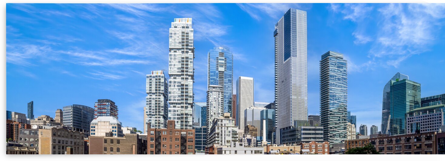 Toronto financial district skyline panorama with luxury condos and financial offices by Elijah Lovkoff