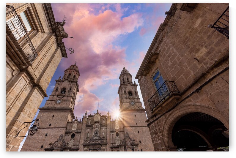 Mexico Morelia popular tourist destination Morelia Cathedral on Plaza de Armas in historic center by Elijah Lovkoff