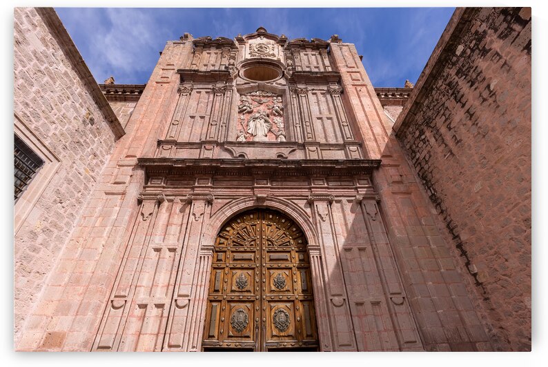 Mexico Morelia a popular tourist destination Morelia Cathedral on Plaza de Armas in historic center by Elijah Lovkoff