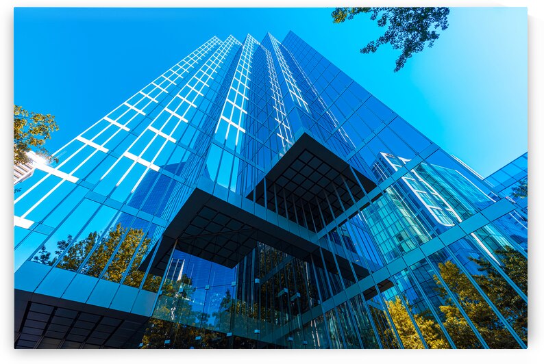 Scenic Vancouver financial district skyline in the city downtown near Robson square by Elijah Lovkoff