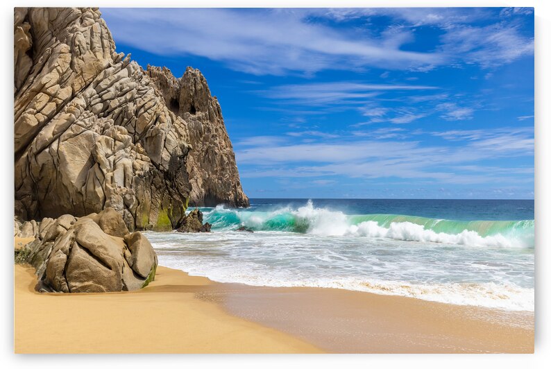 Mexico Los Cabos travel destination Playa Divorcio and Playa Amantes near Arch of Cabo San Lucas by Elijah Lovkoff