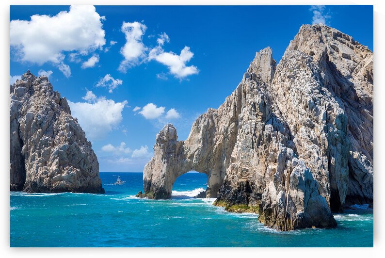 Mexico Los Cabos boat tours to tourist destination Arch of Cabo San Lucas El Arco and beaches by Elijah Lovkoff