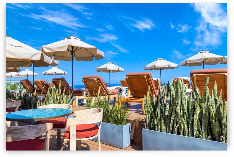 Scenic panoramic aerial view of Los Cabos landmark tourist destination Arch of Cabo San Lucas by Elijah Lovkoff