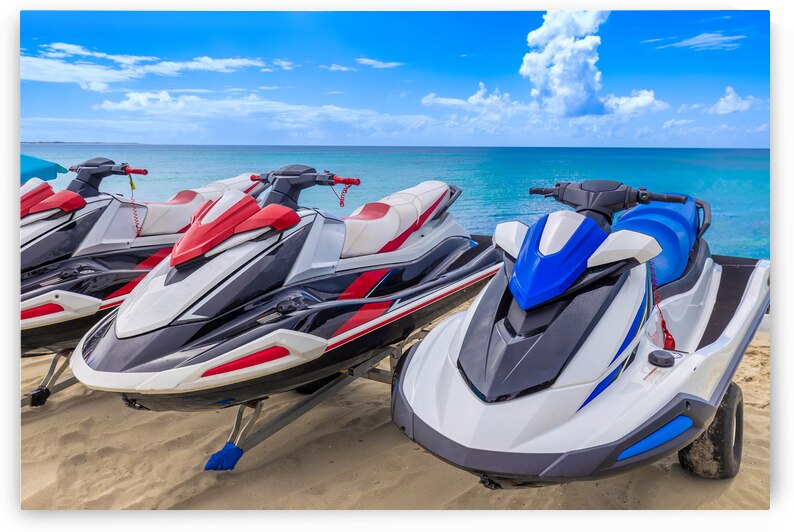 Water scooter rental at beaches and luxury hotels in Saint Croix US Virgin Islands Frederiksted by Elijah Lovkoff