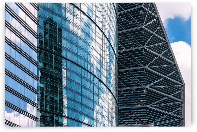 Panoramic view of Mexico City business and Financial center close to Paseo De Reforma by Elijah Lovkoff
