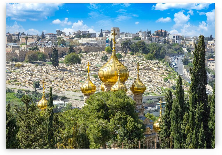 Israel Church of Mary Magdalene on Mount of Olives in Israel by Elijah Lovkoff