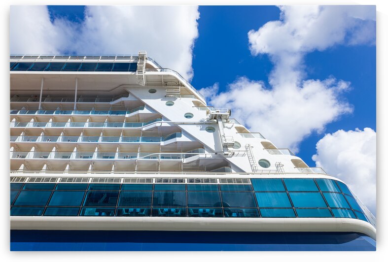 Cruise ship heading to Caribbean islands cruise vacation from Miami Florida USA by Elijah Lovkoff