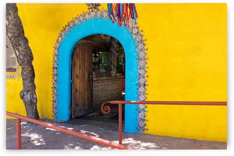 Scenic colonial streets and architecture of Cabo San Lucas in historic city center close to Marina and public beaches by Elijah Lovkoff
